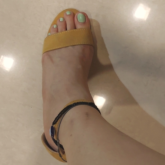 Max Brand Sandals - Mustard Yellow Color - Picture 5 of 5